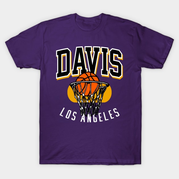 Davis Los Angeles Basketball T-Shirt by funandgames
